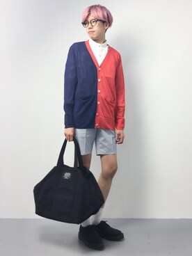 「CABANE de ZUCCa（カバンドズッカ）のアイテム」を使った、まっこいさん（メンズ・176cm）の夏コーディネート