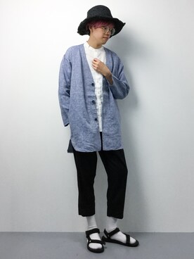 まっこいさん（メンズ・176cm）の夏コーディネート