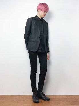 「TAKA-Q（タカキュー）のアイテム（テーラードジャケット）」を使った、まっこいさん（メンズ・176cm）の夏コーディネート