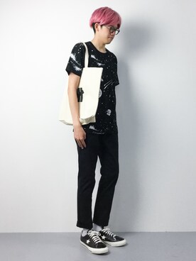 「UNDEFEATED (アンディフィーテッド)のアイテム」を使った、まっこいさん(メンズ・176cm)の夏コーディネート