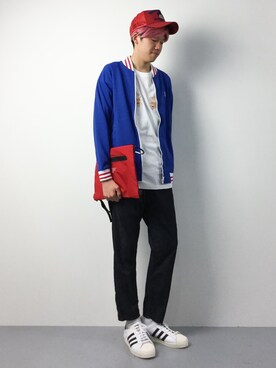 「TOMMY HILFIGER（トミーヒルフィガー）のアイテム（その他アウター）」を使った、まっこいさん（メンズ・176cm）の夏コーディネート