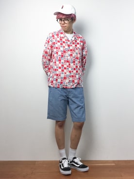 まっこいさん（メンズ・176cm）の夏コーディネート