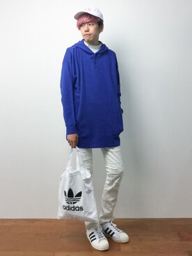 「CABANE de ZUCCa（カバンドズッカ）のアイテム」を使った、まっこいさん（メンズ・176cm）の夏コーディネート