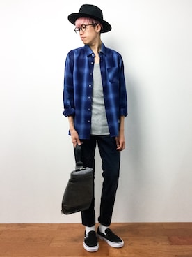 「AMARIO（アマリオ）のアイテム」を使った、まっこいさん（メンズ・176cm）の夏コーディネート