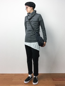 「TAKA-Q（タカキュー）のアイテム（トップス）」を使った、まっこいさん（メンズ・176cm）の夏コーディネート