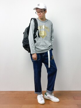 「mercibeaucoup,（メルシーボークー）のアイテム（パンツ）」を使った、まっこいさん（メンズ・176cm）の夏コーディネート