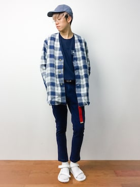 まっこいさん（メンズ・176cm）の夏コーディネート