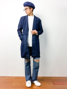 「FLASH REPORT（フラッシュリポート）のアイテム（ジャケット/アウター）」を使った、まっこいさん（メンズ・176cm）の夏コーディネート
