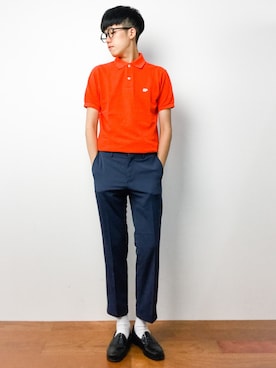 「SCYE BASICS（サイベーシックス）のアイテム」を使った、まっこいさん（メンズ・176cm）の夏コーディネート