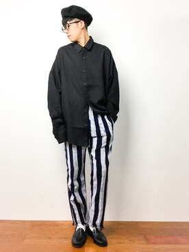 「vetements」｜「アイテム（ハンチング/ベレー帽）」を使った、まっこいさん（メンズ・176cm）の夏コーディネート