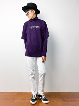 「MK MICHEL KLEIN HOMME （エムケーミッシェルクランオム）のアイテム（パンツ）」を使った、まっこいさん（メンズ・176cm）の夏コーディネート