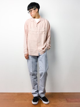 「45R（フォーティファイブアール）のアイテム（パンツ）」を使った、まっこいさん（メンズ・176cm）の夏コーディネート