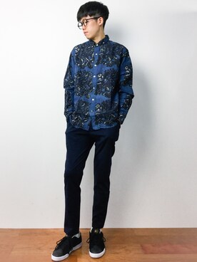 「45R（フォーティファイブアール）のアイテム」を使った、まっこいさん（メンズ・176cm）の夏コーディネート