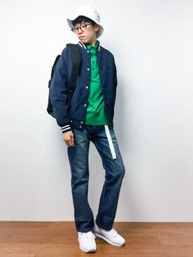 「SEVENDAYS=SUNDAY（セブンデイズサンデイ）のアイテム（その他アウター）」を使った、まっこいさん（メンズ・176cm）の夏コーディネート