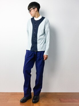 「SABLE CLUTCH（セーブルクラッチ）のアイテム」を使った、まっこいさん（メンズ・176cm）の秋コーディネート