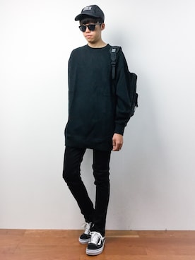 「C6（シーシックス）のアイテム（バッグ）」を使った、まっこいさん（メンズ・176cm）の秋コーディネート