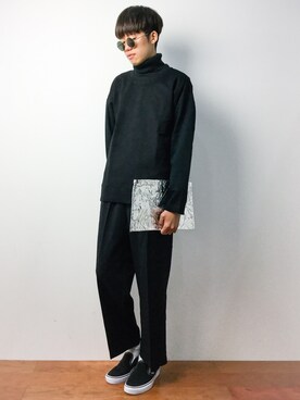 「STUDIOUS（ステュディオス）のアイテム（スウェット）」を使った、まっこいさん（メンズ・176cm）の秋コーディネート