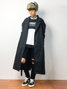 「ROTHCO（ロスコ）のアイテム（帽子）」を使った、まっこいさん（メンズ・176cm）の秋コーディネート