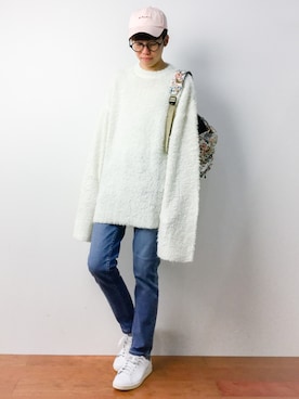 「DANKE SCHON（ダンケシェーン）のアイテム（キャップ）」を使った、まっこいさん（メンズ・176cm）の秋コーディネート
