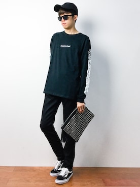 「L.H.P Private Brand（エルエイチピープライベートブランド）のアイテム（帽子）」を使った、まっこいさん（メンズ・176cm）の秋コーディネート