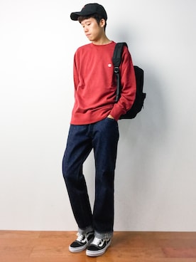 「L.H.P Private Brand（エルエイチピープライベートブランド）のアイテム（帽子）」を使った、まっこいさん（メンズ・176cm）の秋コーディネート
