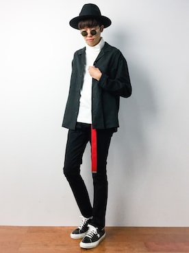 「ability（アビリティ）のアイテム（パンツ）」を使った、まっこいさん（メンズ・176cm）の秋コーディネート