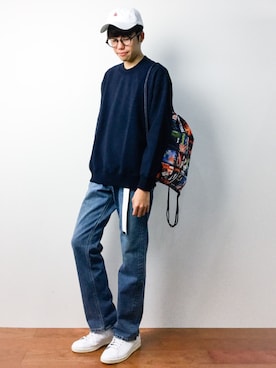 「L.H.P Private Brand（エルエイチピープライベートブランド）のアイテム（帽子）」を使った、まっこいさん（メンズ・176cm）の秋コーディネート