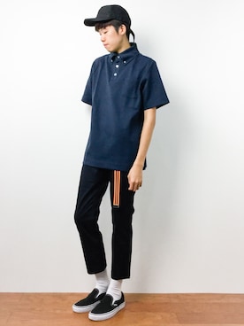 「CASPER JOHN（キャスパージョン）のアイテム（帽子）」を使った、まっこいさん（メンズ・176cm）の秋コーディネート