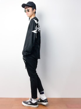 「CASPER JOHN（キャスパージョン）のアイテム（帽子）」を使った、まっこいさん（メンズ・176cm）の秋コーディネート