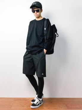 「C6（シーシックス）のアイテム（バッグ）」を使った、まっこいさん（メンズ・176cm）の秋コーディネート