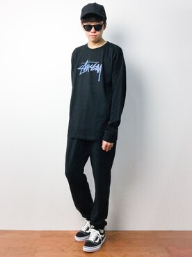 「LE JUN（ルジュン）のアイテム（帽子）」を使った、まっこいさん（メンズ・176cm）の秋コーディネート