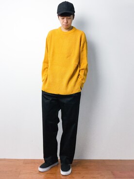 「LE JUN（ルジュン）のアイテム（帽子）」を使った、まっこいさん（メンズ・176cm）の秋コーディネート