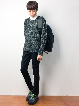 「L.H.P（エルエイチピー）のアイテム（ニット/セーター）」を使った、まっこいさん（メンズ・176cm）の秋コーディネート