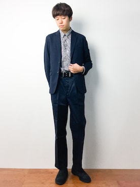 「Steven Alan（スティーブンアラン）のアイテム（チノパンツ）」を使った、まっこいさん（メンズ・176cm）の秋コーディネート