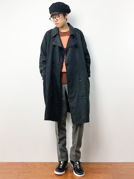 「AZUL by moussy（アズールバイマウジー）のアイテム（その他アウター）」を使った、まっこいさん（メンズ・176cm）の秋コーディネート