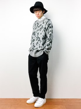 「I.D.E.A international（イデアインターナショナル）のアイテム（帽子）」を使った、まっこいさん（メンズ・176cm）の秋コーディネート