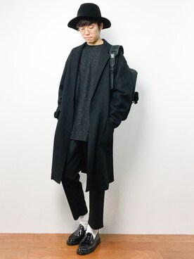 「C6（シーシックス）のアイテム（バッグ）」を使った、まっこいさん（メンズ・176cm）の秋コーディネート