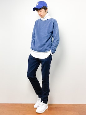 「DISCOVERED（ディスカバード）のアイテム（帽子）」を使った、まっこいさん（メンズ・176cm）の秋コーディネート
