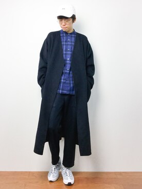 「BEN DAVIS（ベンデイビス）のアイテム（キャップ）」を使った、まっこいさん（メンズ・176cm）の秋コーディネート