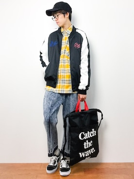 「Kinetics（キネティクス）のアイテム」を使った、まっこいさん（メンズ・176cm）の秋コーディネート