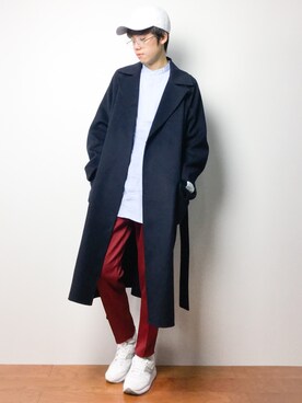 「原宿」｜「アイテム（その他アウター）」を使った、まっこいさん（メンズ・176cm）の秋コーディネート