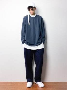 「CASPER JOHN（キャスパージョン）のアイテム（帽子）」を使った、まっこいさん（メンズ・176cm）の秋コーディネート