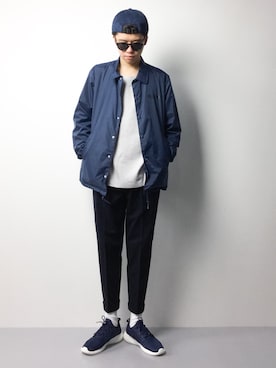 「CABANE de ZUCCa（カバンドズッカ）のアイテム（ジャケット/アウター）」を使った、まっこいさん（メンズ・176cm）の秋コーディネート