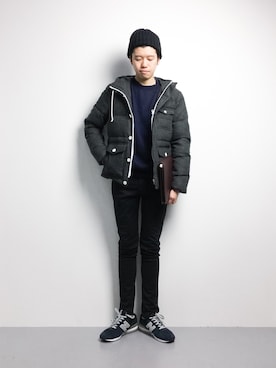 まっこいさん（メンズ・176cm）の冬コーディネート