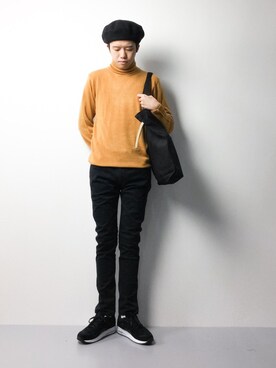 「Burner（バーナー）のアイテム（トップス）」を使った、まっこいさん（メンズ・176cm）の冬コーディネート
