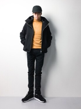 「FREAK'S STORE（フリークスストア）のアイテム（ダッフルコート）」を使った、まっこいさん（メンズ・176cm・20代）の冬コーディネート