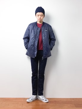 まっこいさん（メンズ・176cm）の冬コーディネート