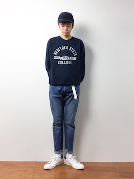 「TONE SELECT GOODS（トーンセレクトグッズ）のアイテム」を使った、まっこいさん（メンズ・176cm）の冬コーディネート