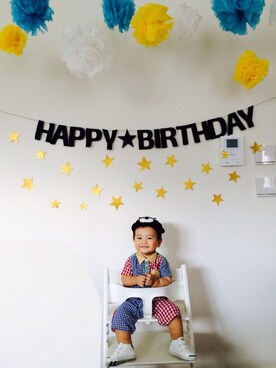 「SHIPS KIDS（シップスキッズ）のアイテム（オールインワン・サロペット）」を使った、K👶さん（キッズ・80cm）の秋コーディネート