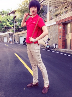 「polo shirts」｜Lo Pezさん（レディース・178cm）の秋コーディネート